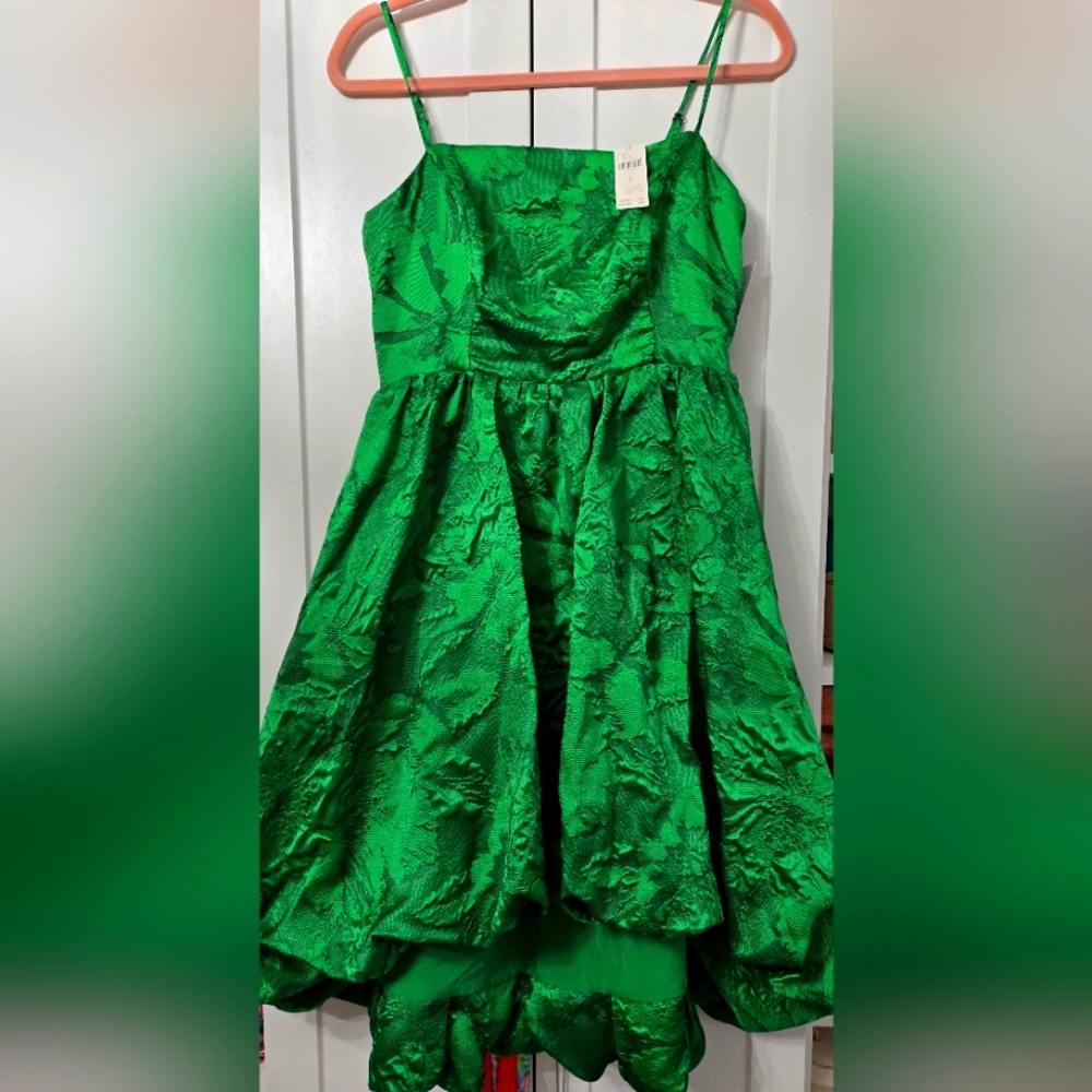 Anthropologie Christmas Green Dress